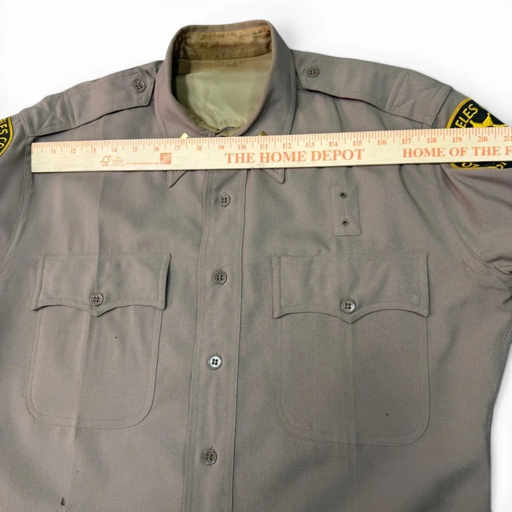 Vintage Los Angeles Sheriff Uniform 44 32 Whipcord Hirsh Uniform Costume 1960s‎